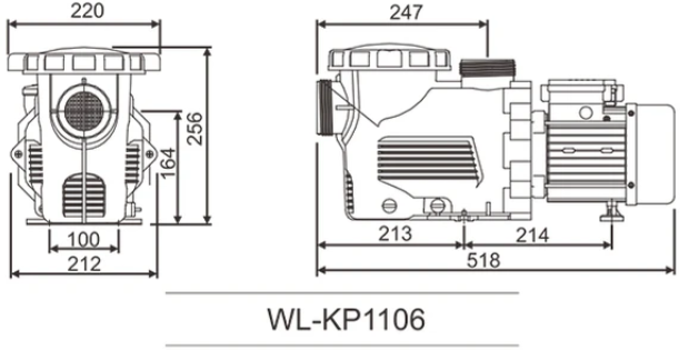 Máy bơm hồ bơi laswim KP1106